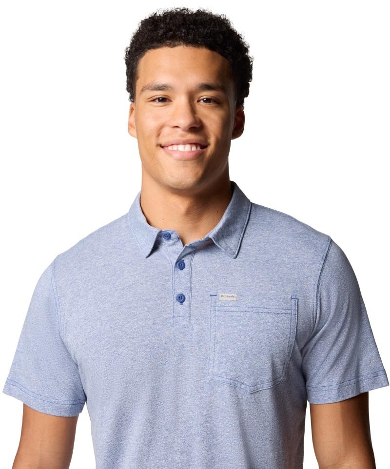 Thistletown Hills Pocket Polo - Mens - mountain blue heather 1