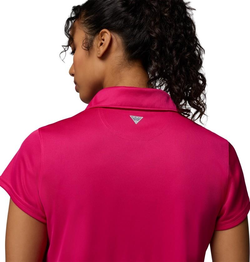 Tidal Tee SS Polo - Womens - guava pink 1