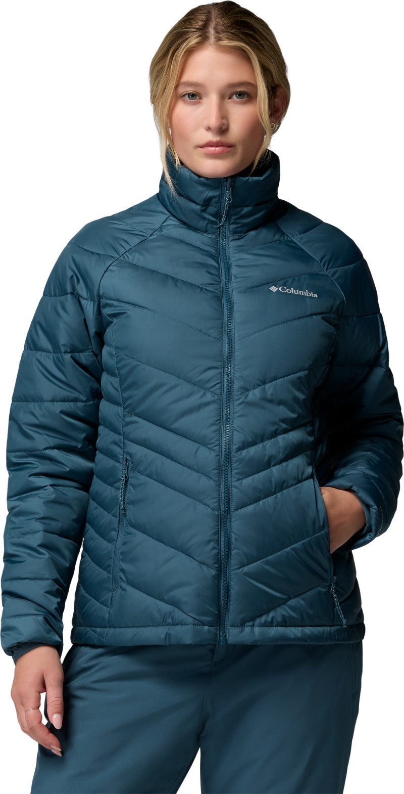 Whirlibird V Printed Interchange Jacket - Womens - everblue snowflight 1