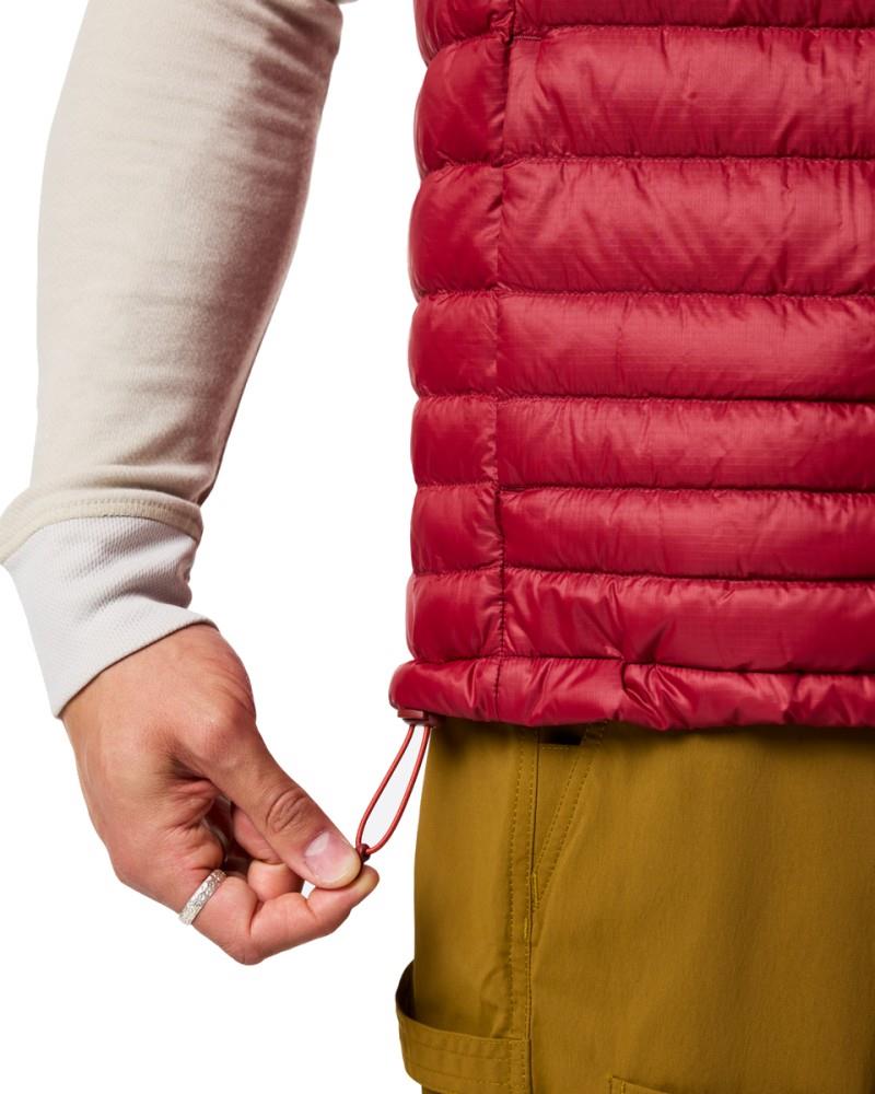 Fuego Down Vest - Mens - crimson stripes 1