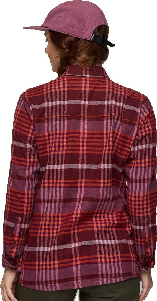 Quedo Flannel Shirt - Womens - mulberry plaid 1