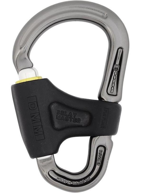 Belay Master Carabiner - titanium / lime 1