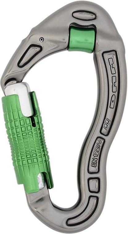 Revolver Locksafe Carabiner - titanium / green 1