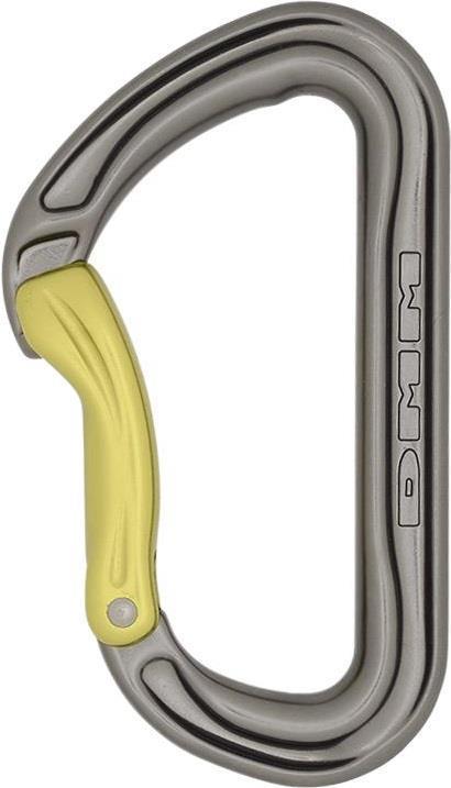 Shadow Bent Gate Carabiner - titanium / green 1