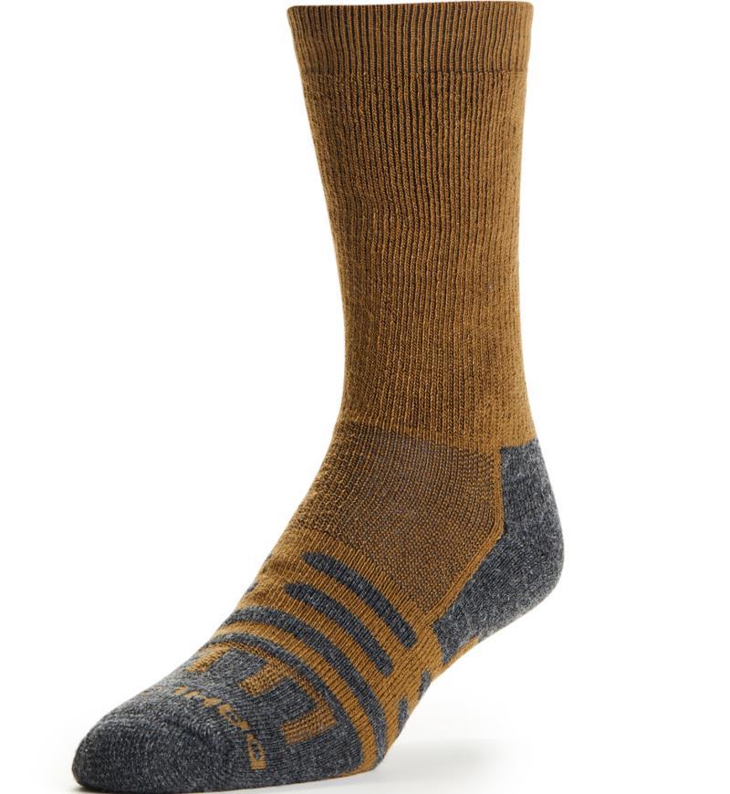 Journey Heavy Mid-Calf Socks - bark 1