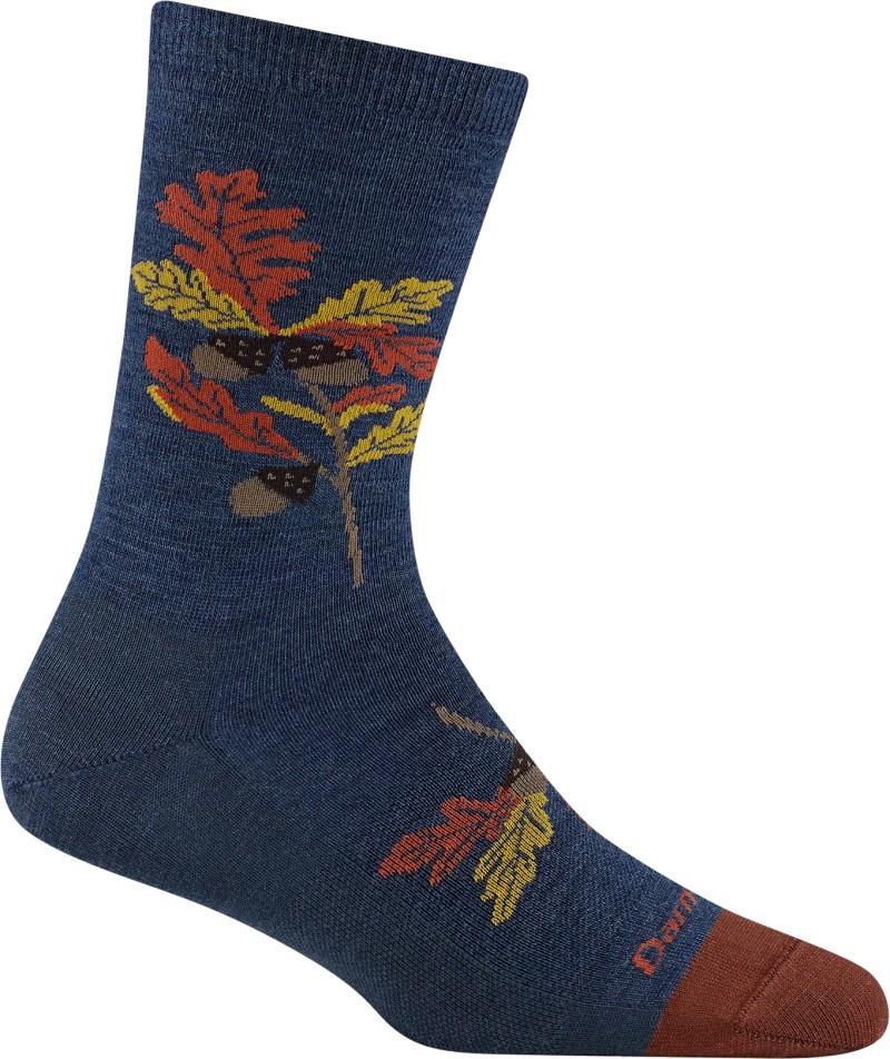 Blossom Crew Lightweight No Cushion Socks - Womens - oak denim 1