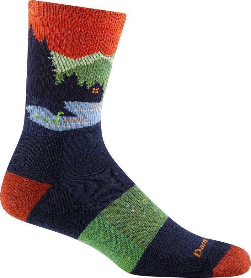 Close Encounters Micro Crew Midweight Cushion Socks - Mens - Eclipse 1