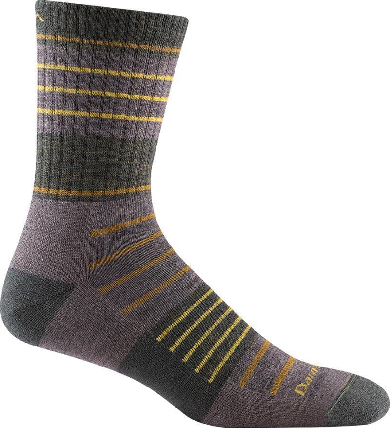 Highline Micro Crew Midweight Cushion Socks - Mens - taupe 1