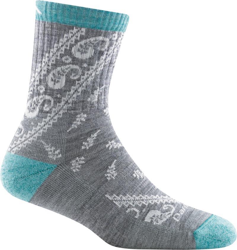 Janis Micro Crew Midweight Cushion Socks - Womens - gray 1