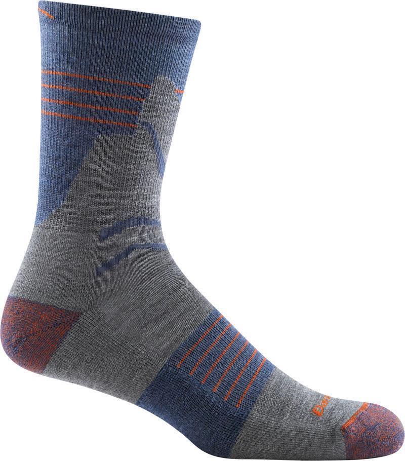 Pinnacle Micro Crew Lightweight Cushion Socks - Mens - denim 1