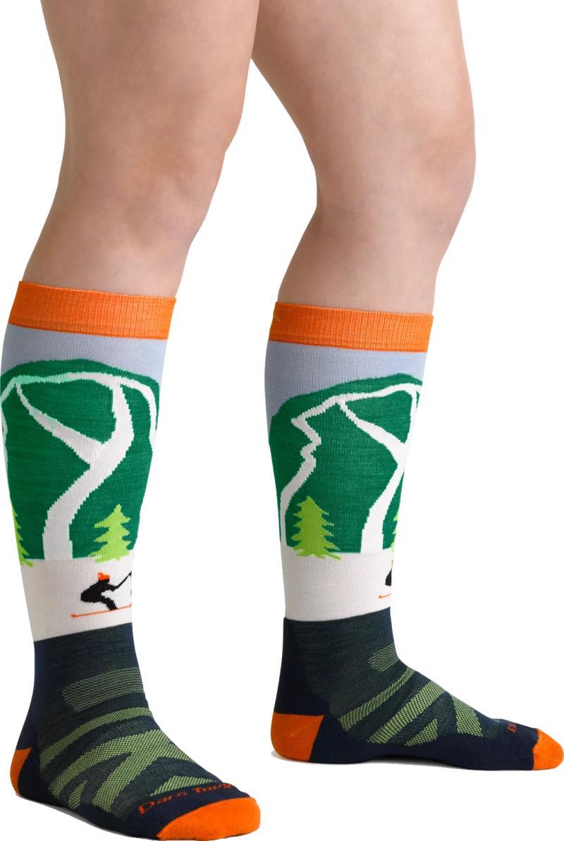 Pow Cow OTC Midweight w/ Cushion Socks - Kids - green 1