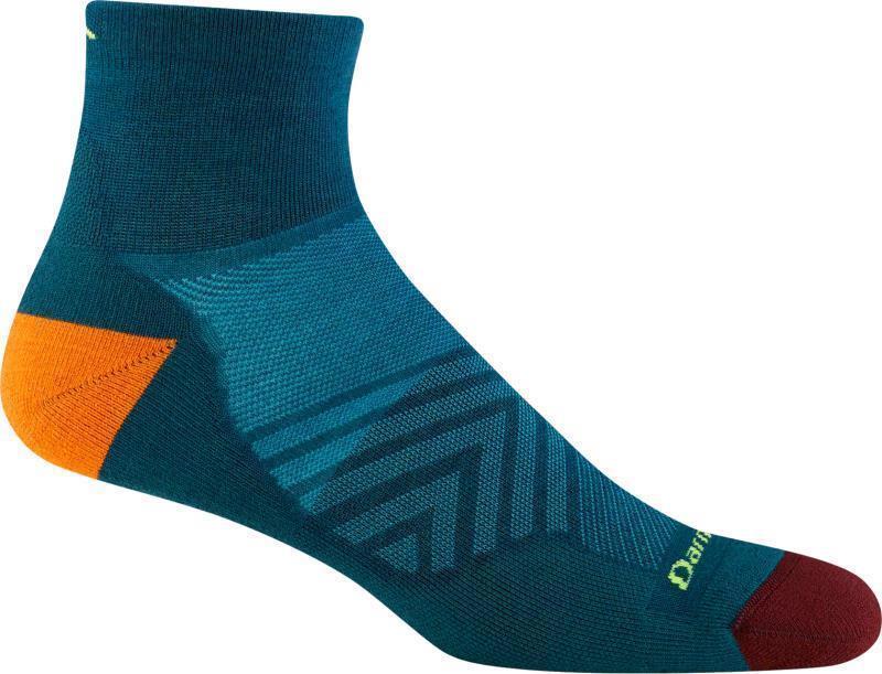 Run Quarter Ultralight Cushion Socks - Mens - Dark Teal 1