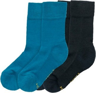Daily Merino Medium Socks - 2 Pack - Kids - moon mix 1
