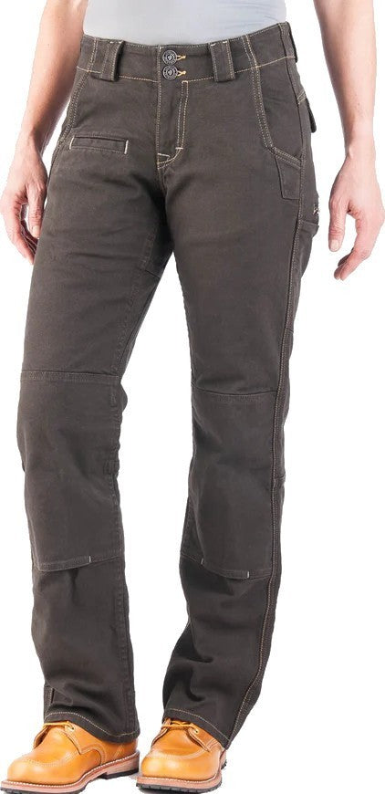 Day Construct Pants, Canvas, 36" Inseam - Womens - dark brown canvas 1