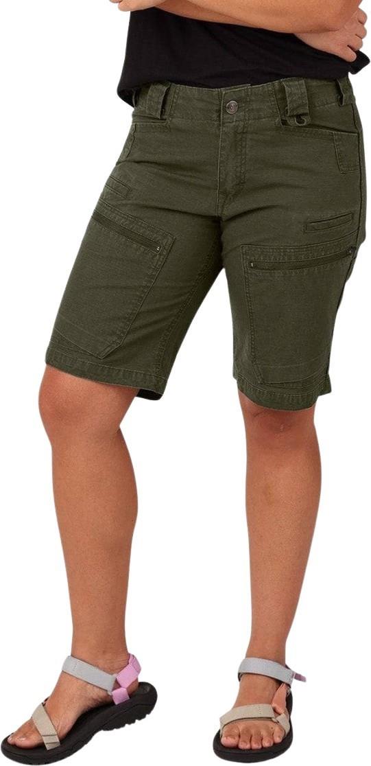 Provisions Cargo Shorts - Womens - moss green 1