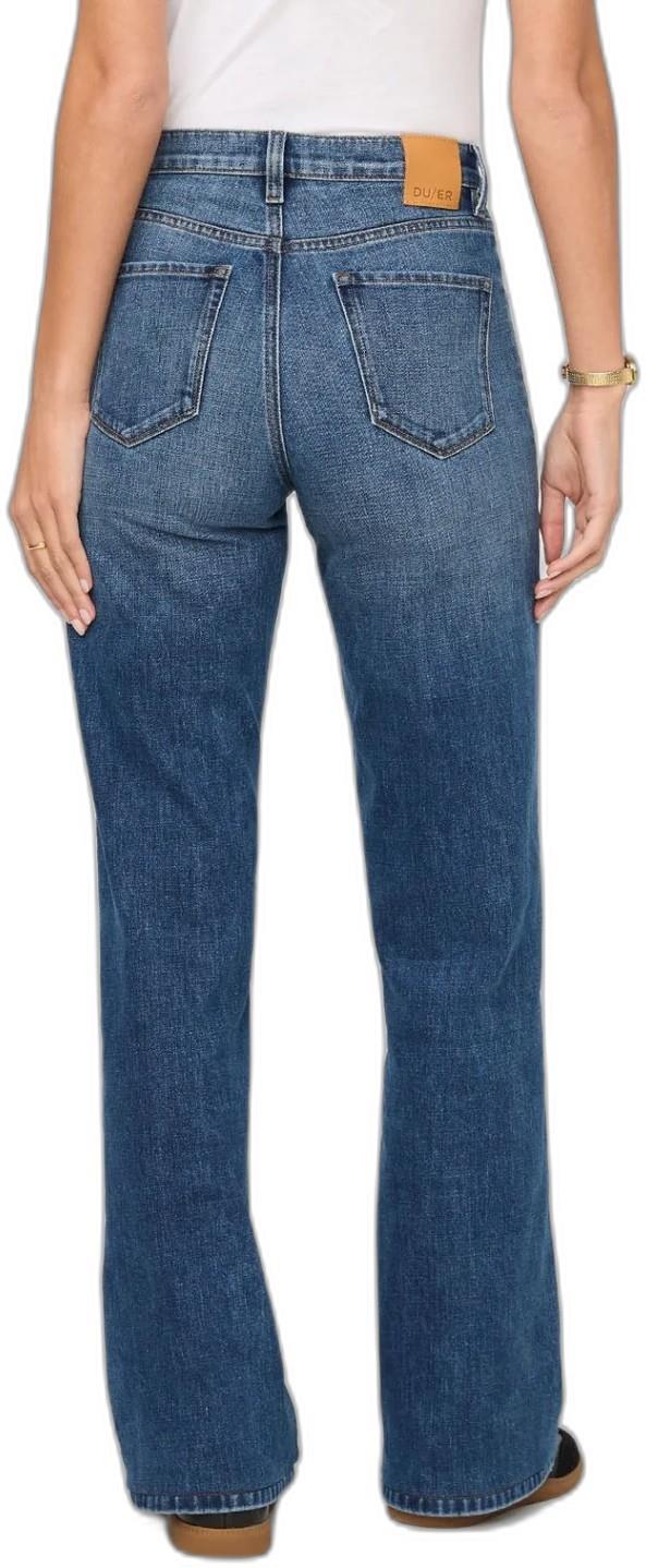 Midweight Performance Denim High Rise Wide Leg Jeans, 30" Inseam - Womens - blue hudson 1