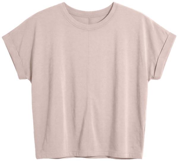 PurePima Dolman Tee - Womens - shell pink 1