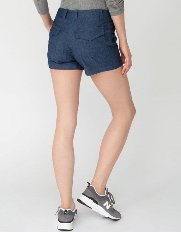 Weightless Denim Adventure Shorts, 4" Inseam - Womens - Rinse 3