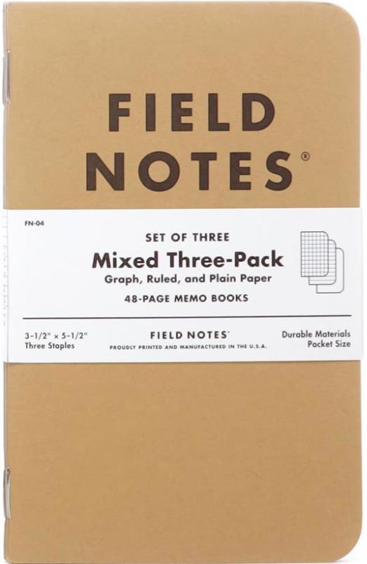 Original Mixed 3-Pack (1 Graph, 1 Ruled, 1 Plain) - not applicable 1