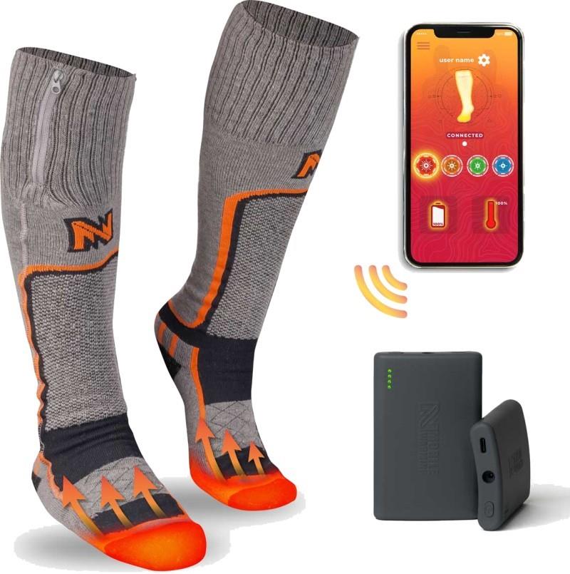 Premium 3.0 Merino Heated Socks - Mens - dark grey 1
