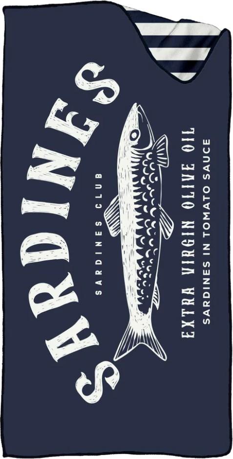 Beach Towel - sardine club night 1
