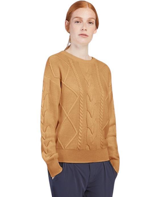 Esker Sweater - Womens - spiced honey 1