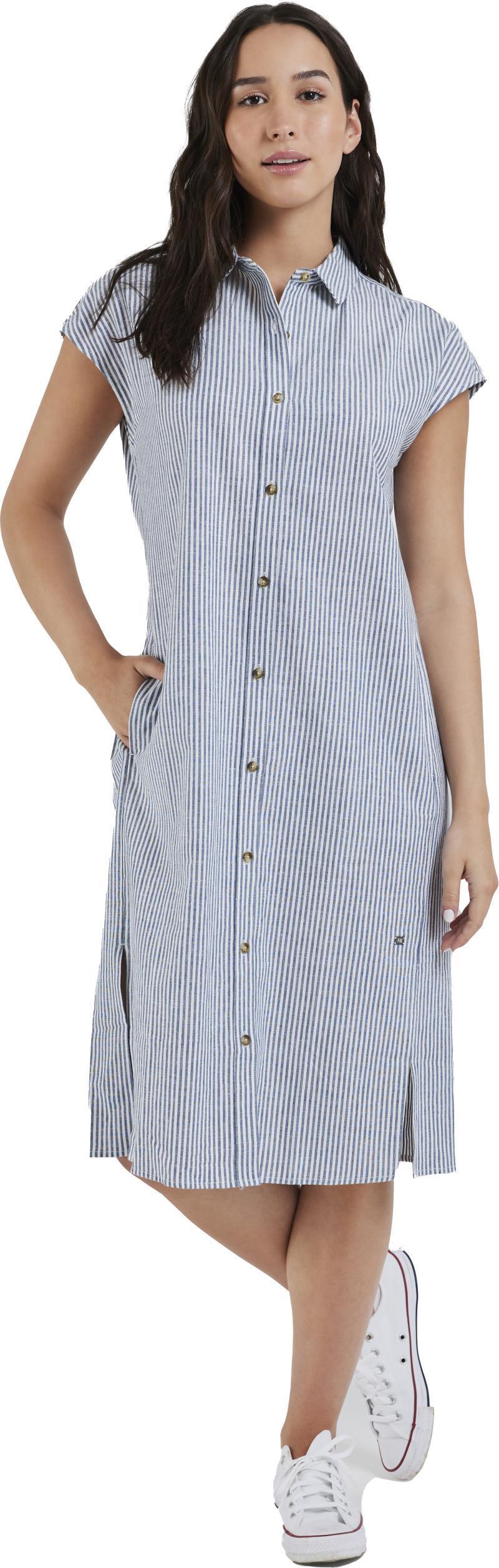Kelly Shirt Dress - French Navy Stripe 1