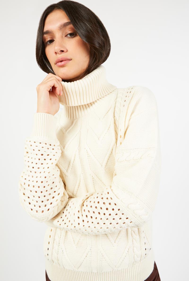 Taos Sweater - Womens - pearl 1