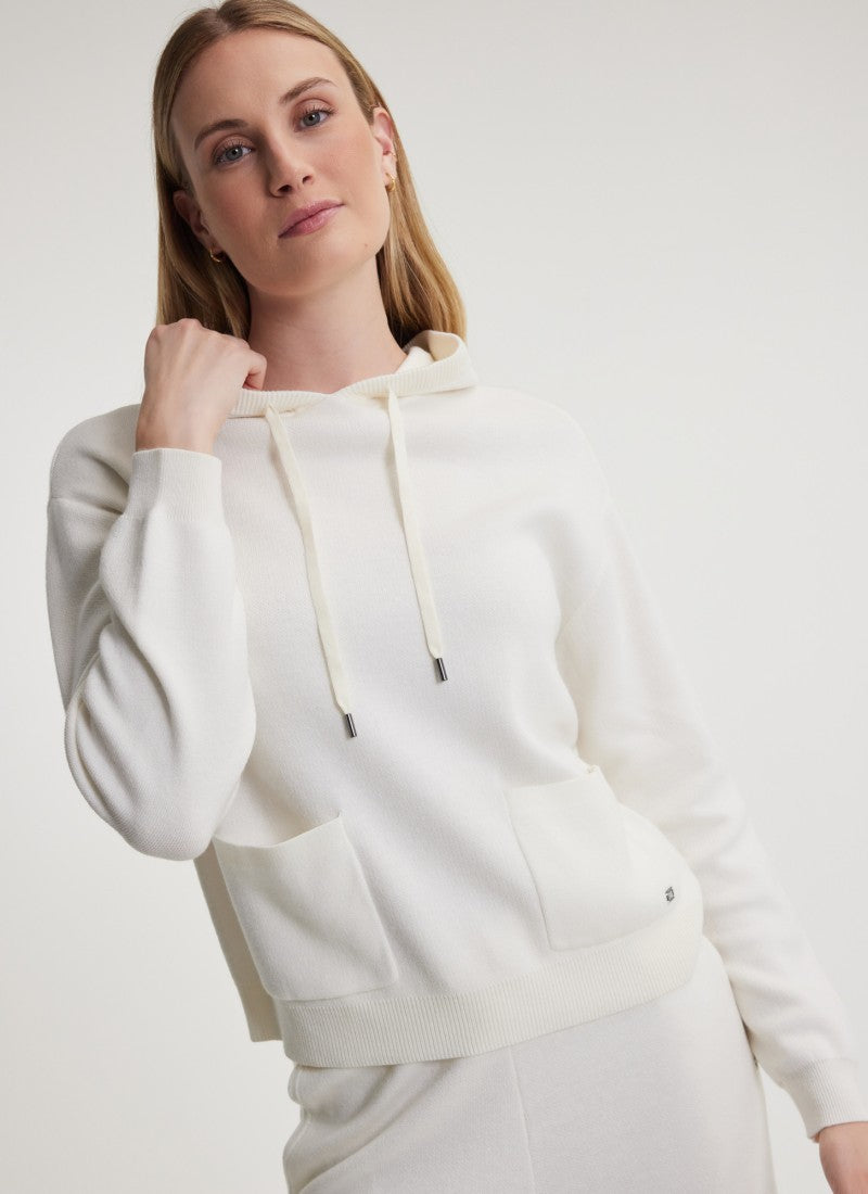 Yuki Hoodie Sweater - Womens - pearl 1
