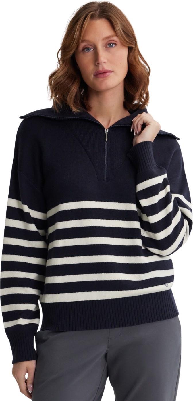 Zina 1/4 Zip Sweater - Womens - night / pearl combo 1