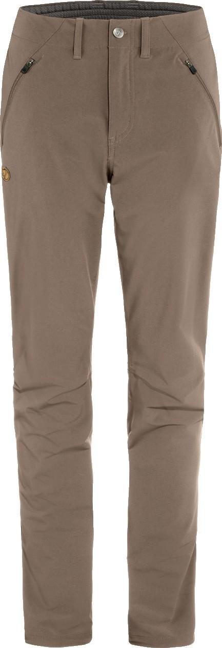 Abisko Trail Stretch Trousers, Short - Womens - suede brown 1