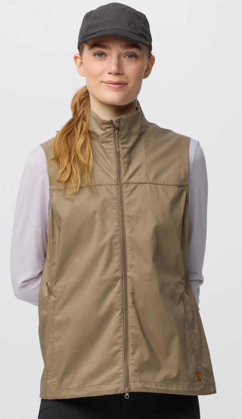 Abisko Vest - Womens - suede brown 1