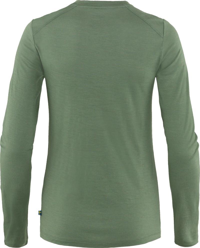 Abisko Wool LS T-Shirt - Womens - patina green 1
