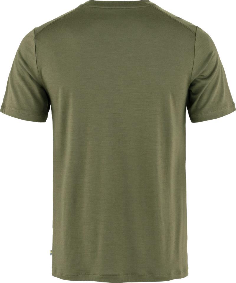 Abisko Wool Logo SS T-Shirt - Mens - Laurel Green 2