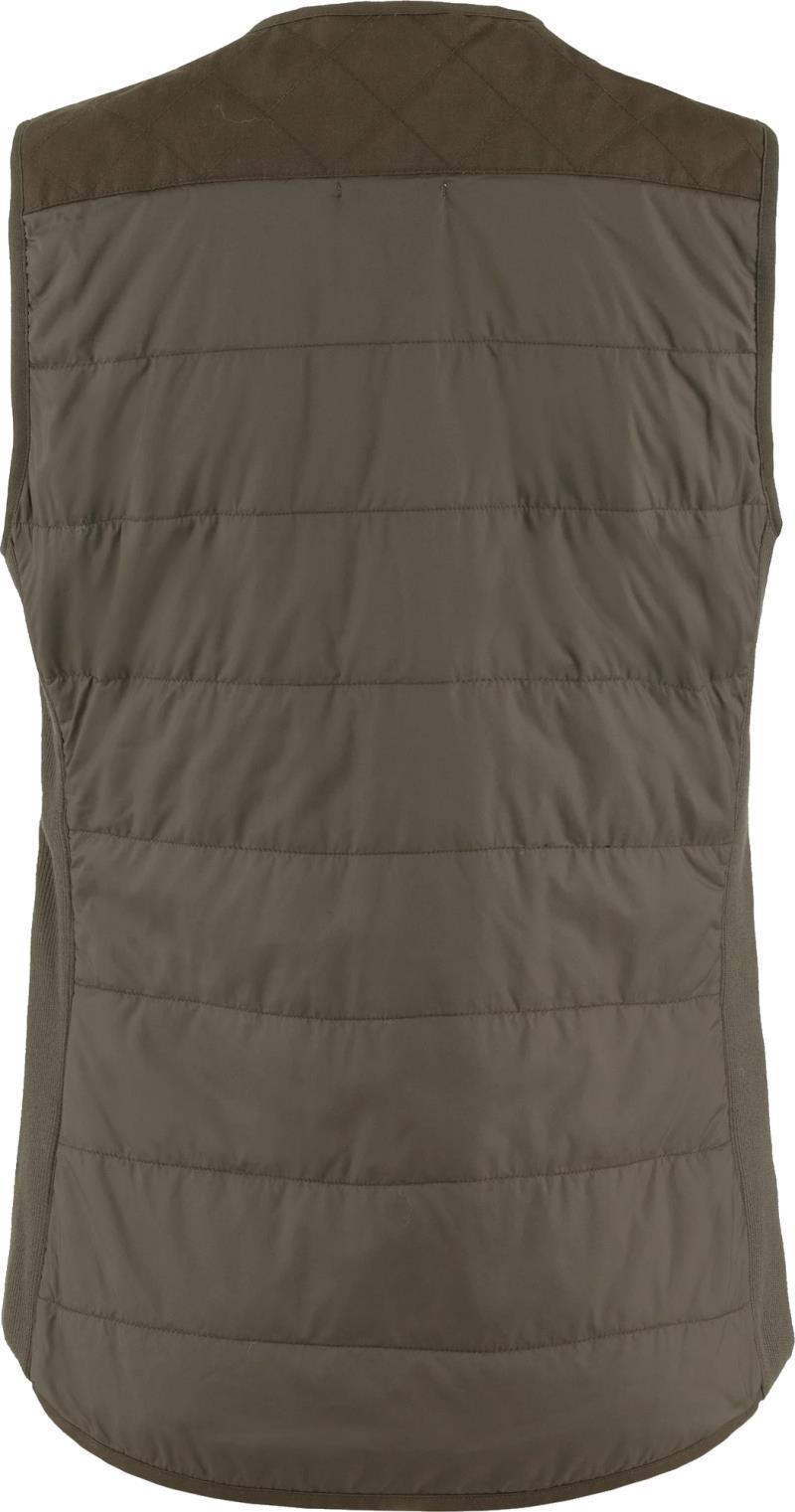 Forest Wool Padded Vest - Womens - Dark Olive 2