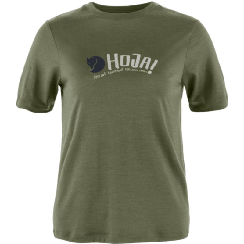 Hoja Wool SS T-Shirt - Womens - laurel green 1