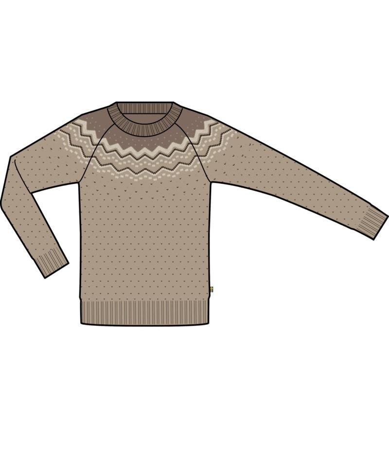 Ovik Knit Sweater - Womens - fossil / suede brown 1