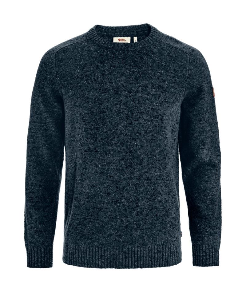 Ovik Neps Knit Sweater - Mens - dark navy 1