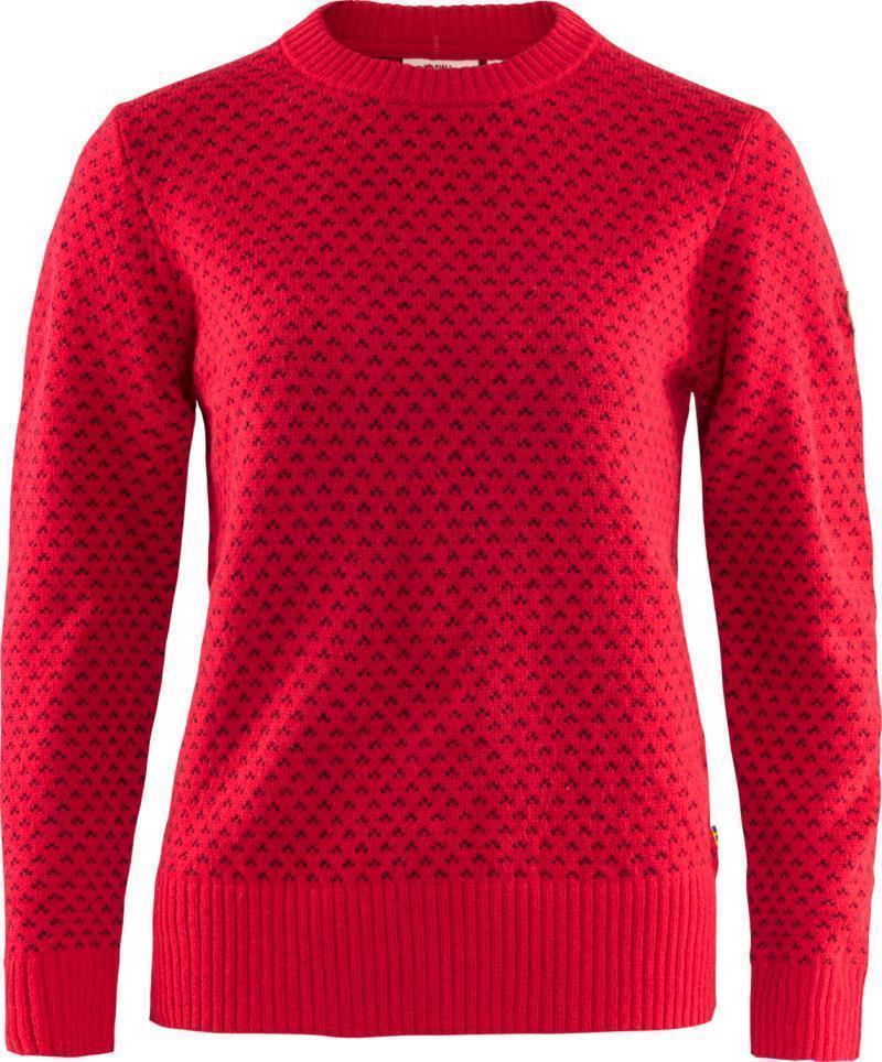 Ovik Nordic Sweater - Womens - True Red 1