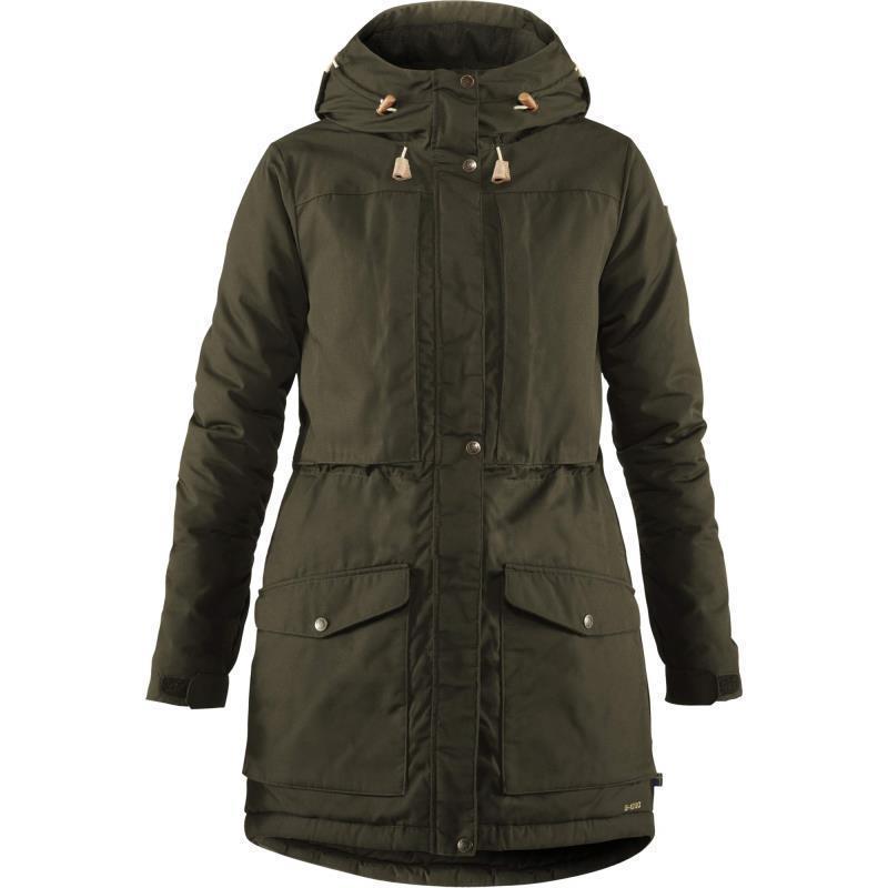 Singi Wool Padded Parka - Womens - Deep Forest 1