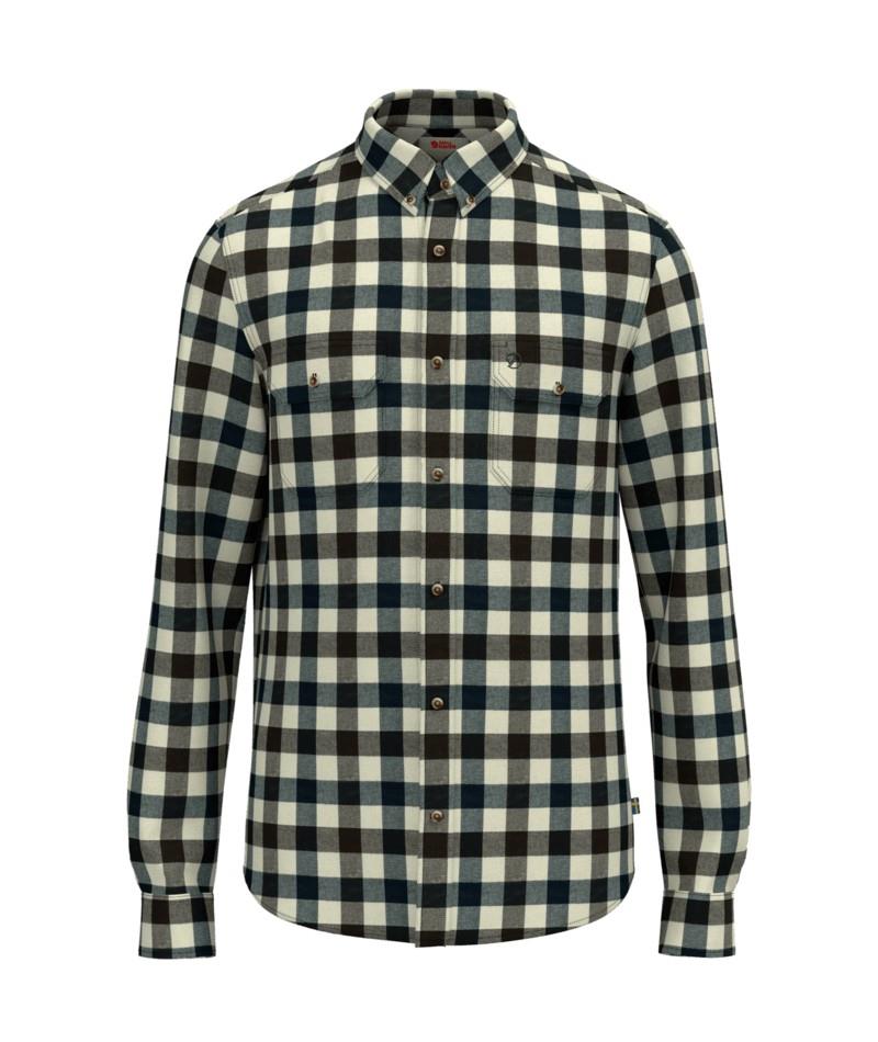 Skog Shirt, Slim Fit - Mens - chalk white / black oak 1