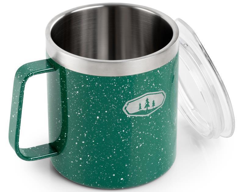 Glacier Stainless Camp Cup 444ml / 15oz - Green Spec 3