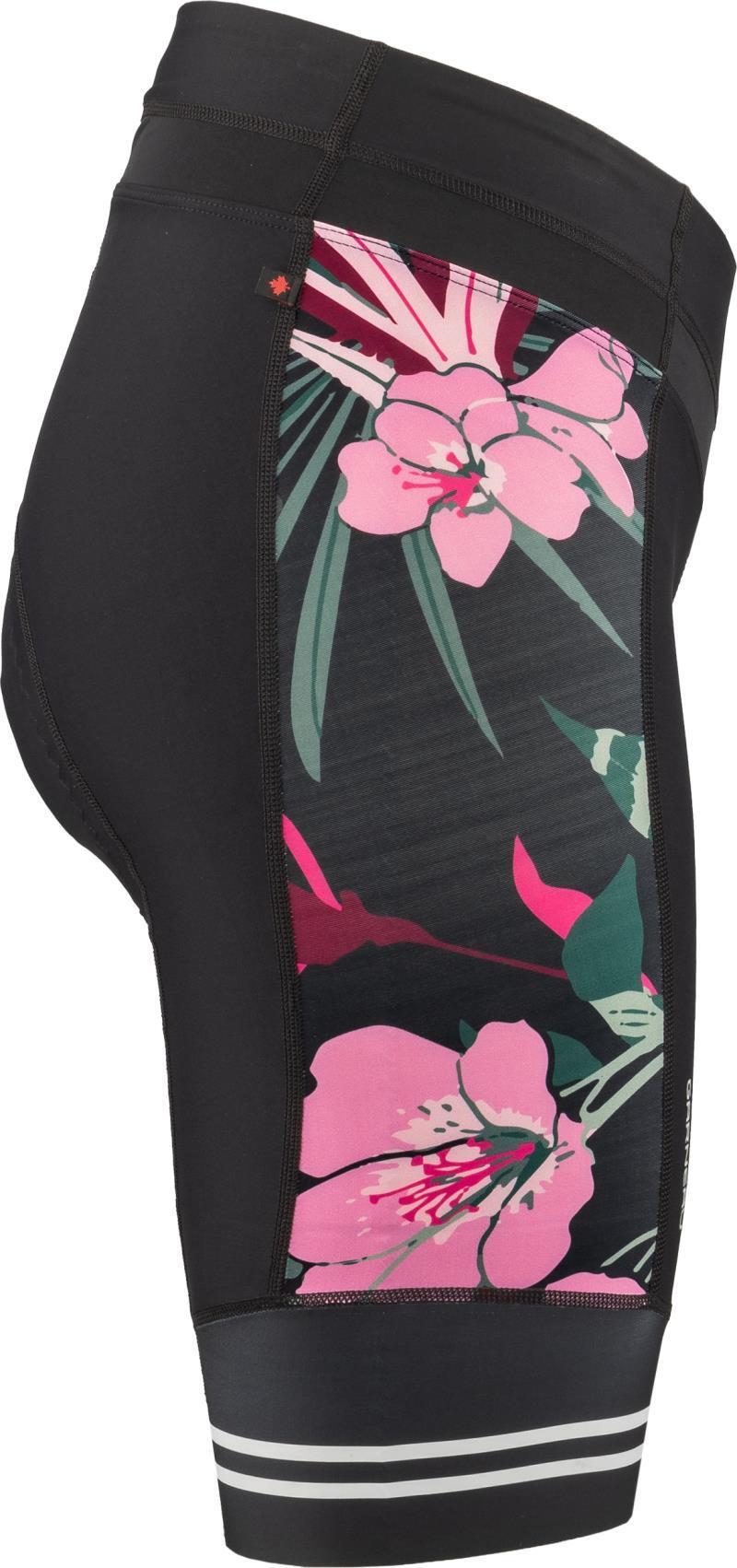 Neo Power Art Motion Shorts - Womens - black flower 1