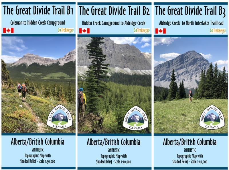 The Great Divide Trail - Section B: Coleman to North Interlakes Trailhead - 3 Maps - Synthetic - Not Applicable 1