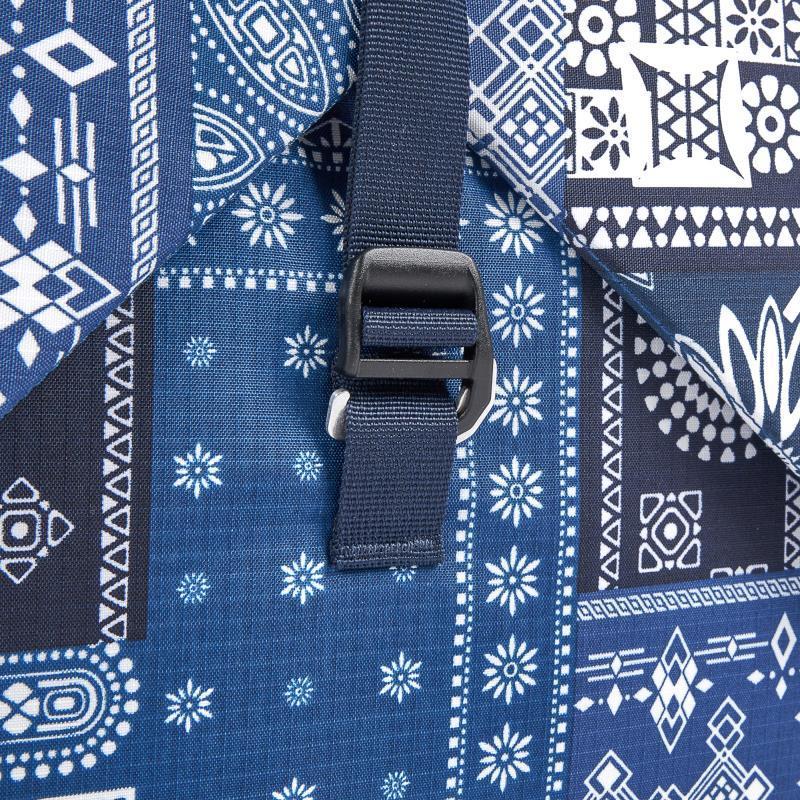 Origami Tote - Blue Bandana Quilt 8