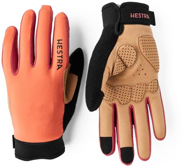 Bike Guard D3O Long 5-Finger Gloves - orange 1