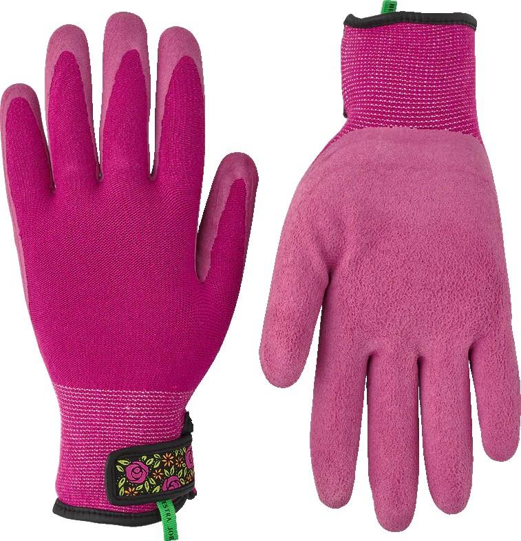 Garden Bamboo Work Gloves - fuschia 1
