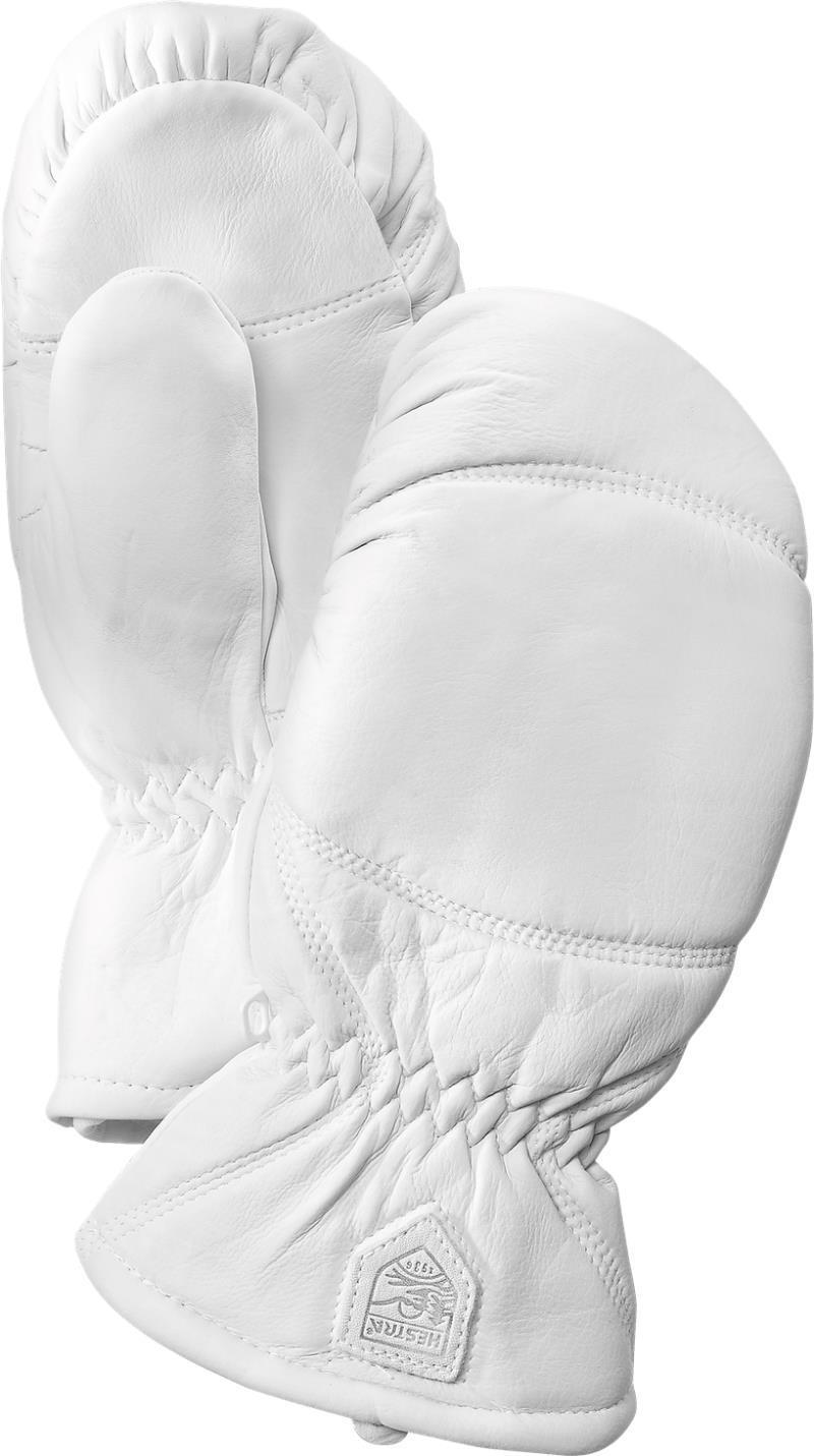 Leather Box Mitts - off white 1