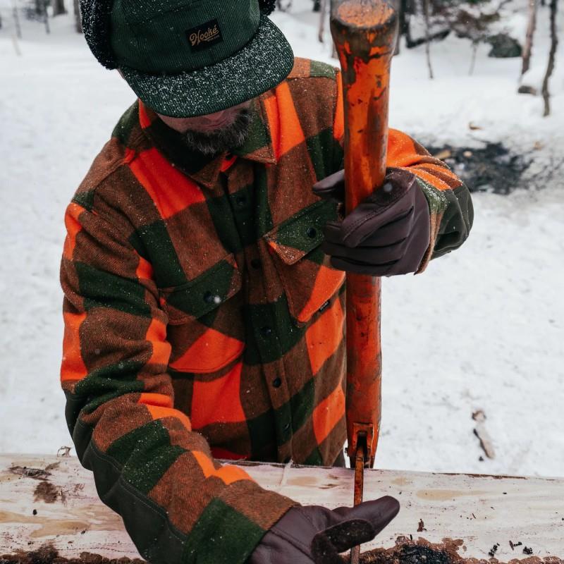 Canadian Insulated Shirt - Mens - blaze orange / dark olive 1