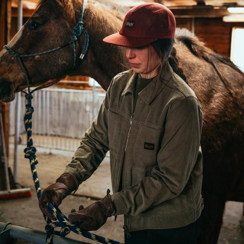 Corduroy Trucker Work Jacket - Womens - elm 1